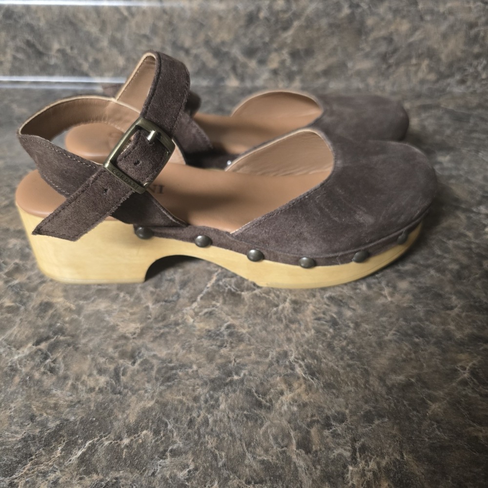 Cordani Winston Ankle Strap Platform Clog Size 39 8.5/9